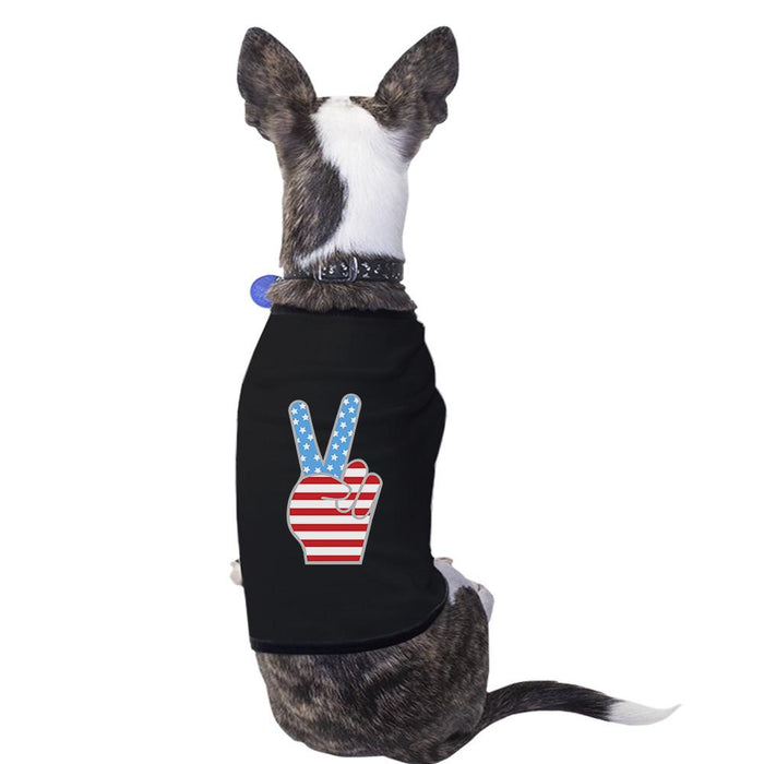 American Flag Pets Shirt Black 4th Of July Small Dog Owners Gifts.