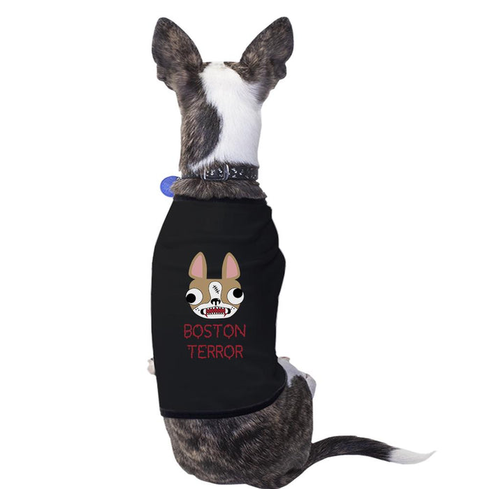 Boston Terror Terrier Pets Black Shirt.