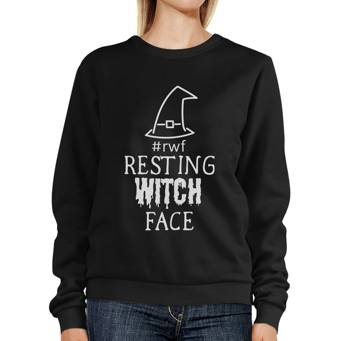 Rwf Resting Witch Face Black SweatShirt.