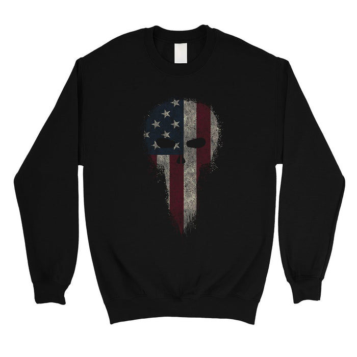 Vintage American Skull Unisex Crewneck Sweatshirt 4th Of July Shirt.