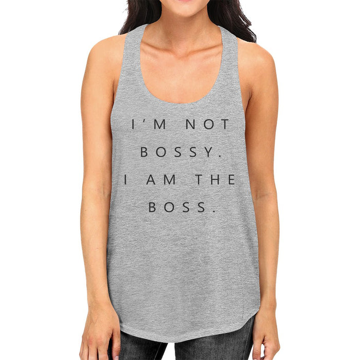 I'm Not Bossy Womens Funny Saying Racerback Tank Top Gift For Her.