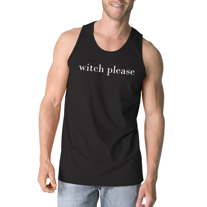 Witch Please Mens Black Tank Top.