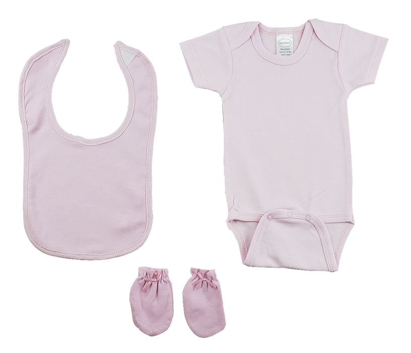 Pink 3 Piece Baby Clothes Set.