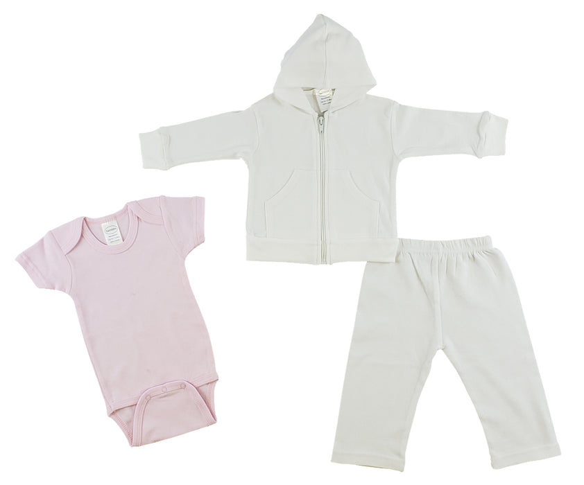 Infant Sweatshirt, Onezie And Pants - 3 Pc Set .