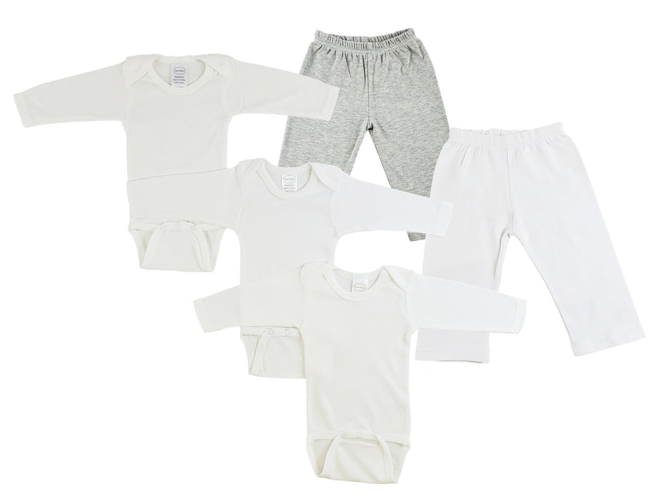Infant Long Sleeve Onezies And Track Sweatpants.