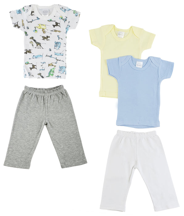 Infant Girls T-shirts And Track Sweatpants.