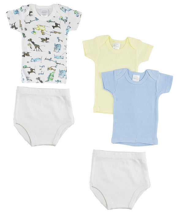 Infant Girls T-shirts And Training Pants.