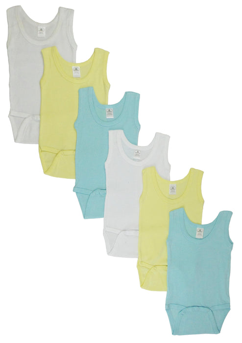 Boys Tank Top Onezies 6 Pack.