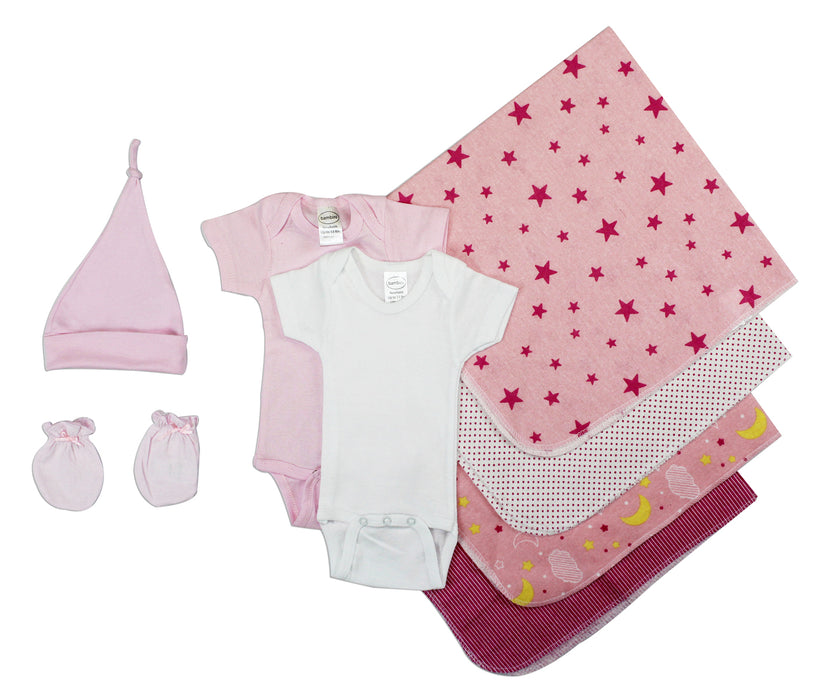 Essential Newborn Baby Girl 8 Piece  Set.