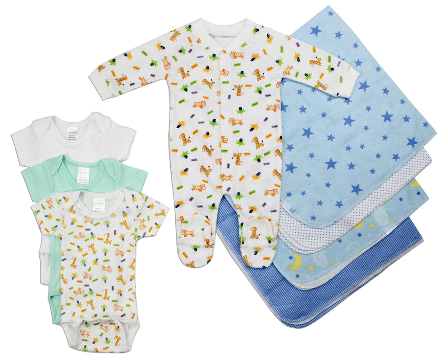 Newborn Baby Boy 8 Pc  Baby Shower Gift Set.