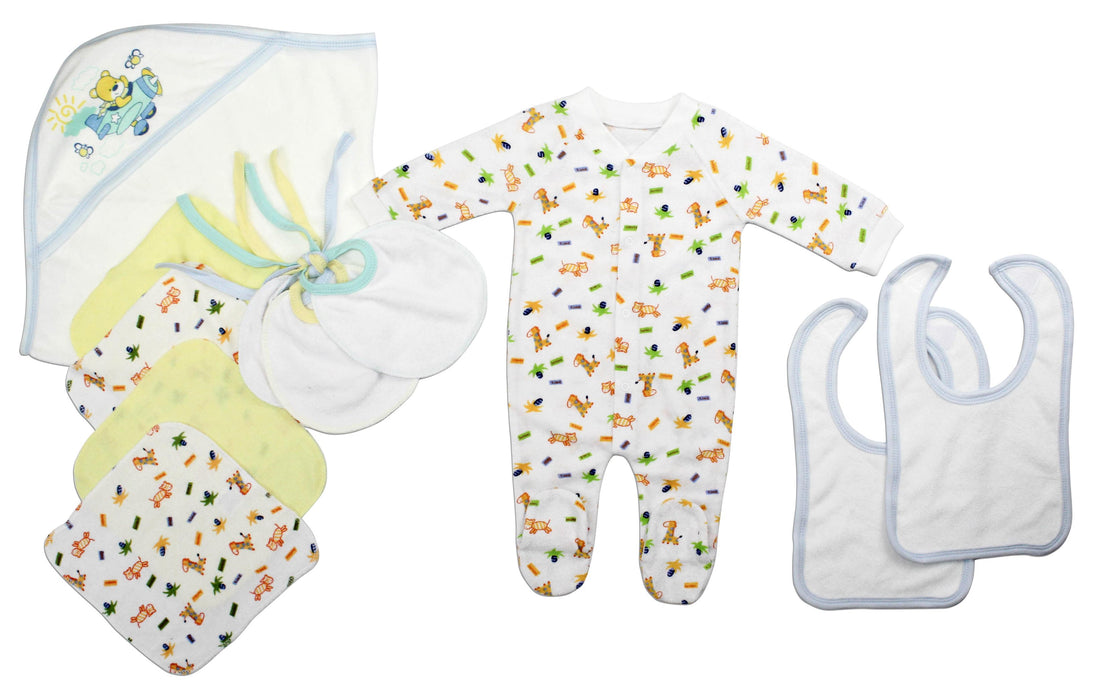 Newborn Baby Boys 11 Pc  Baby Shower Gift Set.