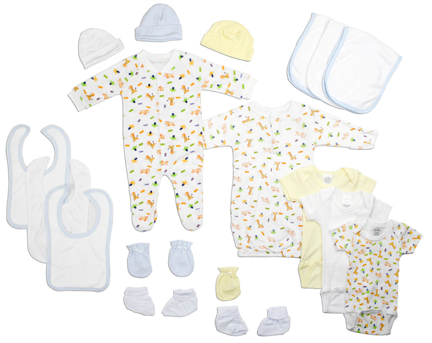 Newborn Baby Boys 18 Pc  Baby Shower Gift Set.