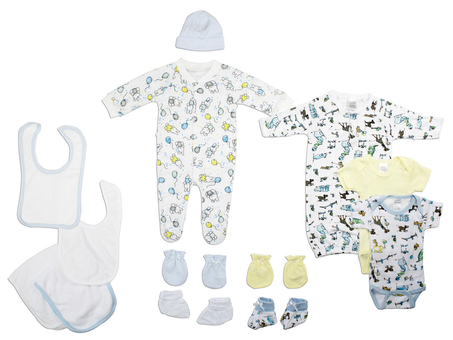 Neutral Newborn Baby 13 Pc  Baby Shower Gift Set.