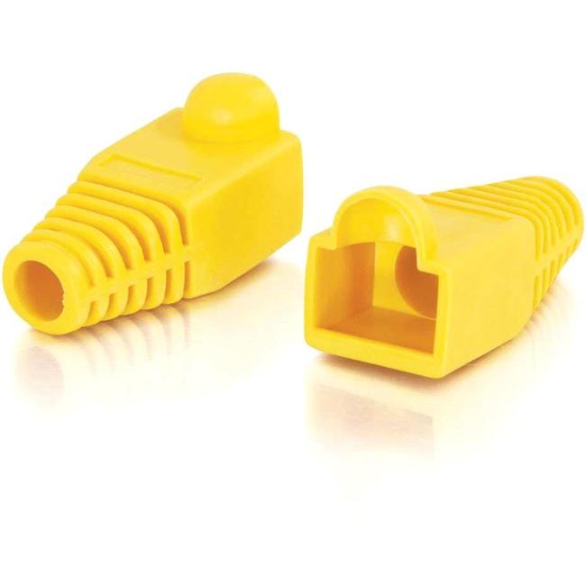 C2G RJ45 Snagless Boot Cover (6.0mm OD) - Yellow - 50pk.