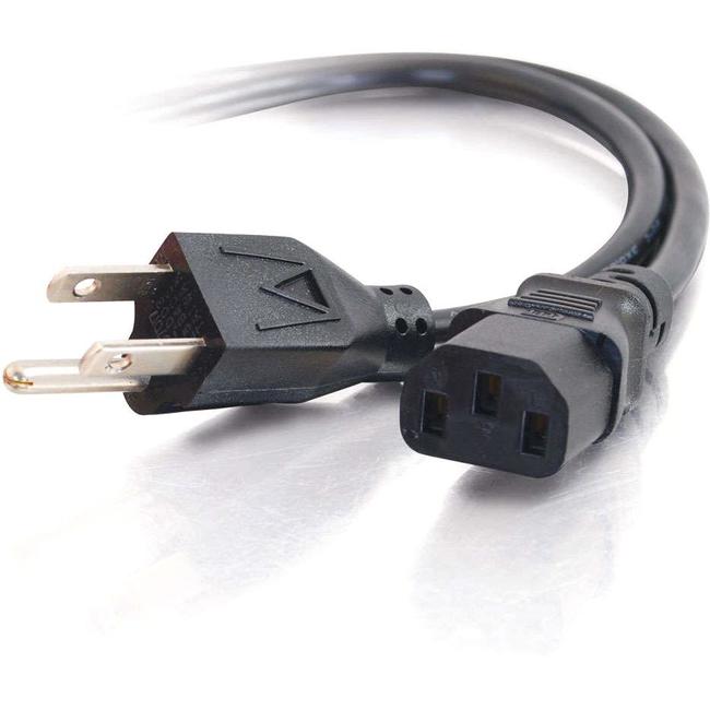 C2G 8ft 16 AWG Universal Power Cord (NEMA 5-15P to IEC320C13) TAA.