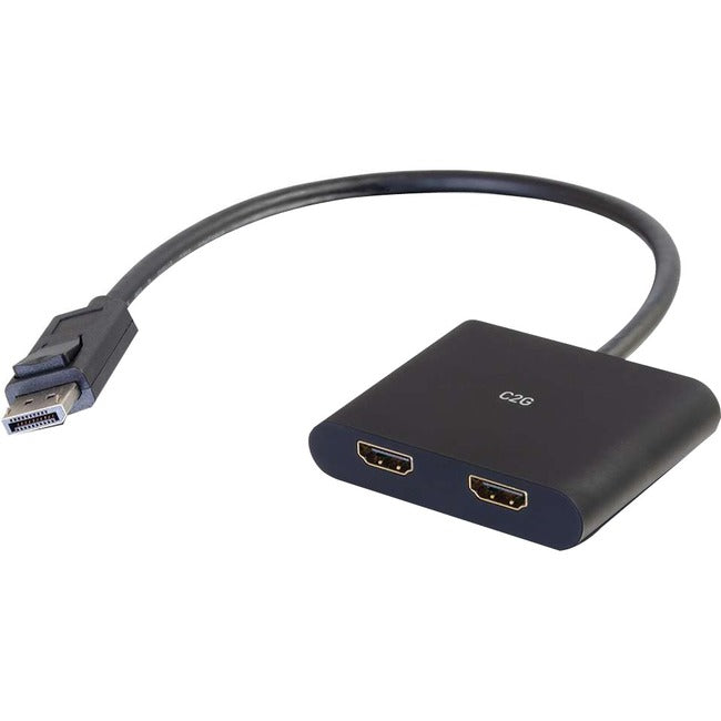 C2G DisplayPort to HDMI Monitor Splitter - 2 Port 4K HDMI MST Hub.