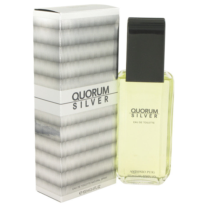 Quorum Silver by Puig Eau De Toilette Spray for Men.