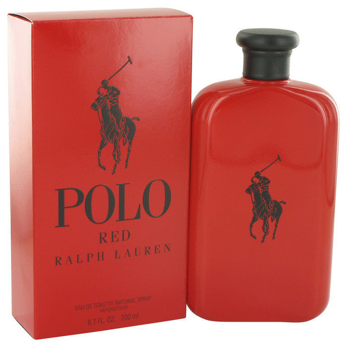 Polo Red by Ralph Lauren Eau De Toilette Spray for Men.