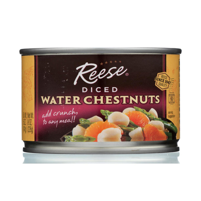 Reese Water Chestnuts - Diced - Case Of 24 - 8 Oz.