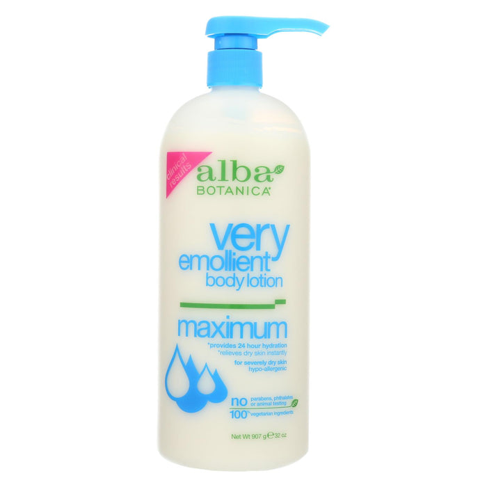 Alba Botanica - Very Emollient Body Lotion - Maximum - 32 Oz.