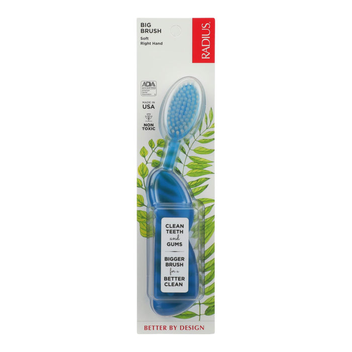 Radius - Original Right Hand Toothbrush Soft Bristles - 1 Toothbrush - Case Of 6.