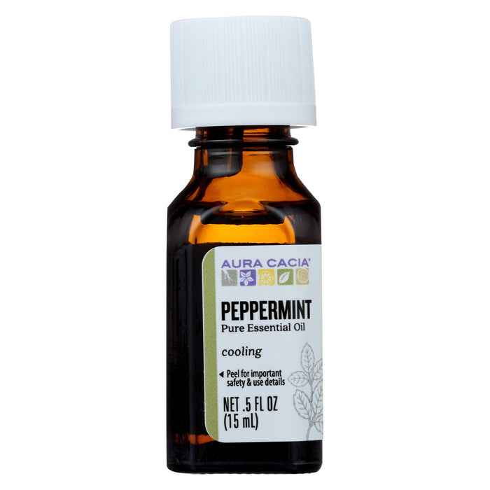 Aura Cacia - Pure Essential Oil Peppermint - 0.5 Fl Oz.