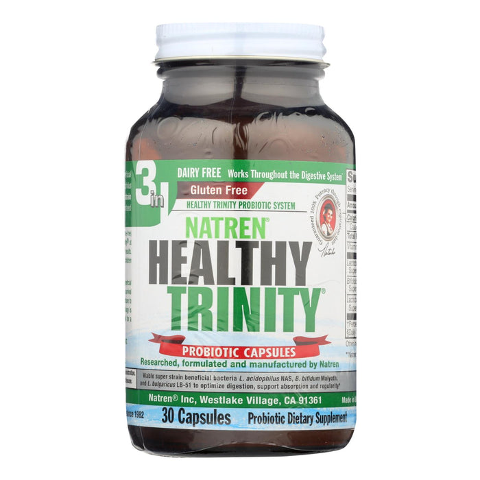 Natren Healthy Trinity Probiotic Capsules  - 1 Each - 30 Cap.