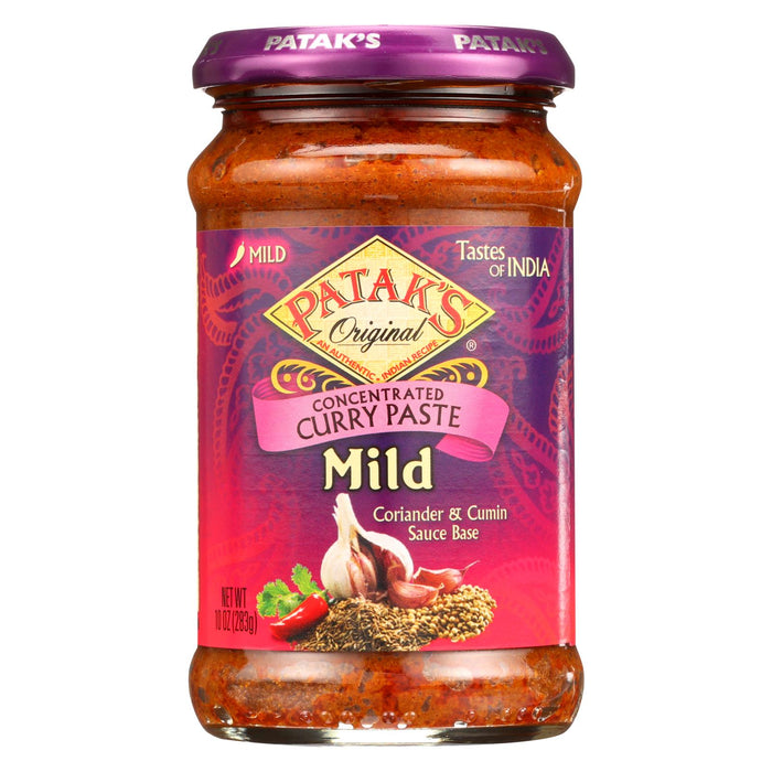 Pataks Spice Paste - Mild Curry - Mild - 10 Oz - Case Of 6.