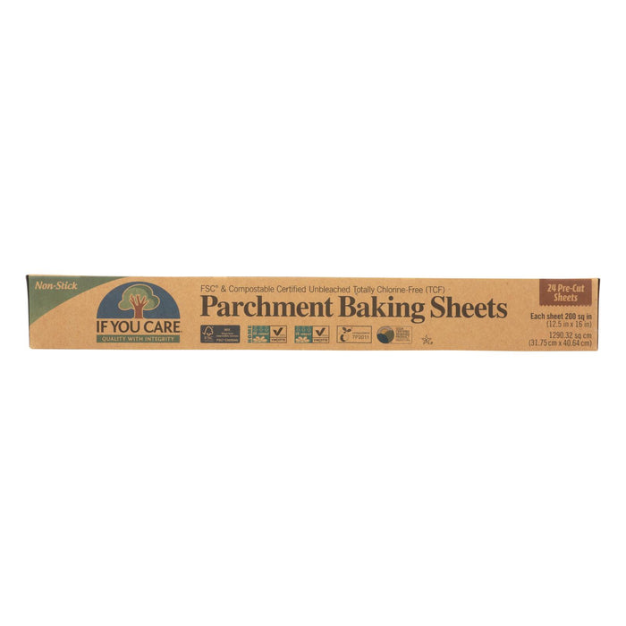 If You Care Parchment Baking Sheet - Paper - Case Of 12 - 24 Count.