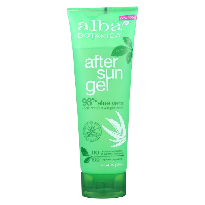 Alba Botanica - After Sun Gel - 98% Aloe - 8 Oz.