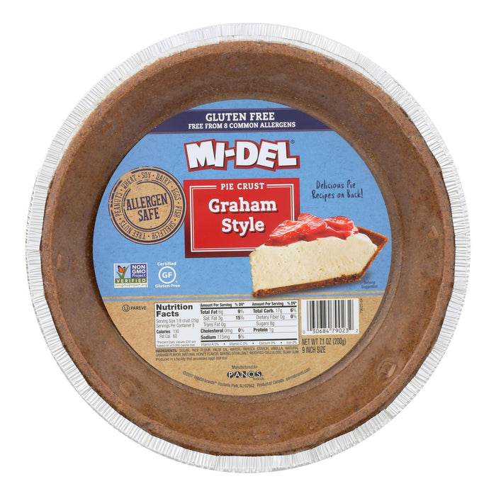 Midel Gluten Free Graham Style Pie Crust - Case Of 12 - 7.1 Oz