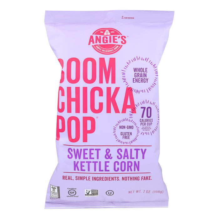 Angie's Kettle Corn Boom Chicka Pop Sweet And Salty Popcorn - Case Of 12 - 7 Oz