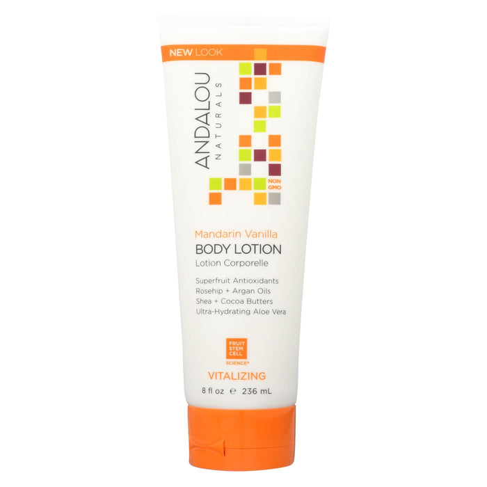 Andalou Naturals Body Lotion - Mandarin Vanilla Vitalizing - 8 Fl Oz.