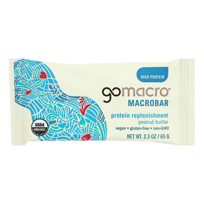 Gomacro Organic Macrobar - Peanut Protein - 2.3 Oz Bars - Case Of 12.