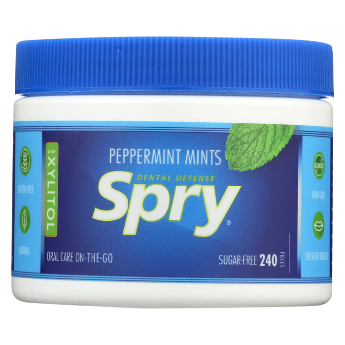 Spry Xylitol Gems - Peppermint - 240 Count.