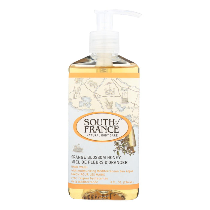 South Of France Hand Wash - Orange Blossom Honey - 8 Oz - 1 Each.