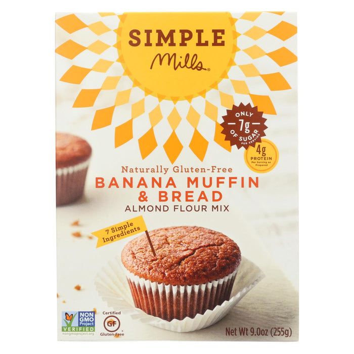 Simple Mills Almond Flour Banana Muffin And Bread Mix - Case Of 6 - 9 Oz