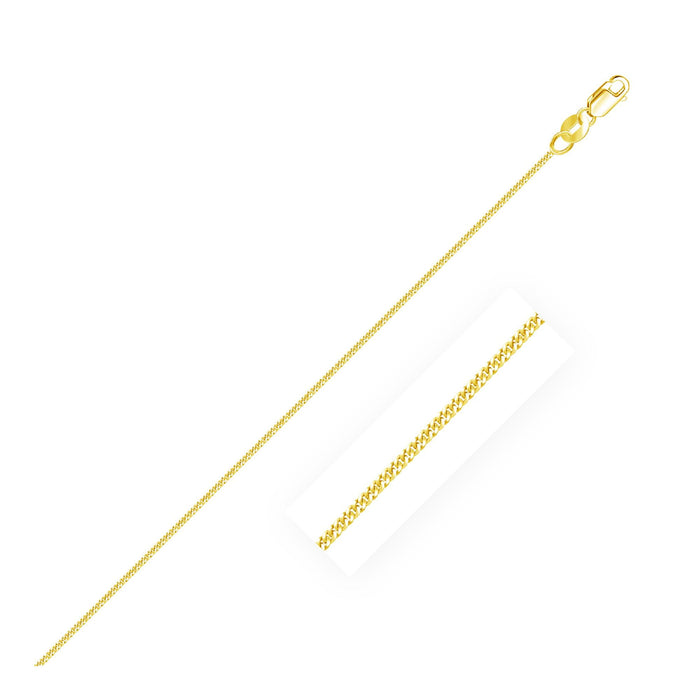 10k Yellow Gold Gourmette Chain 1.0mm.