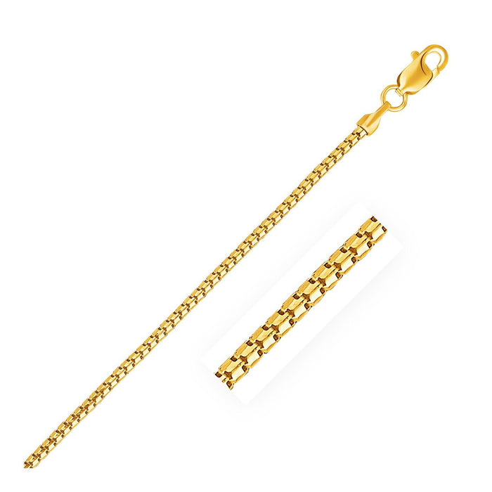 14k Yellow Gold Ice Chain 1.3mm.