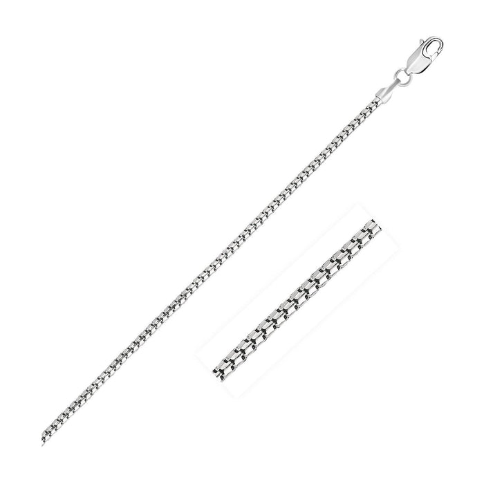 14k White Gold Ice Chain 1.3mm.