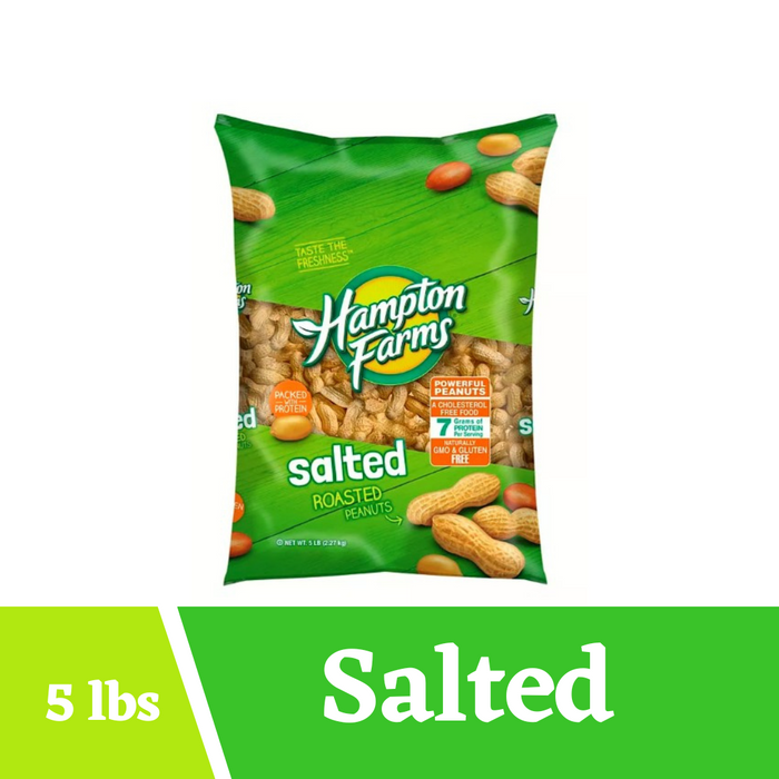 Hampton Farms Salted In-Shell Peanuts 5 lbs.