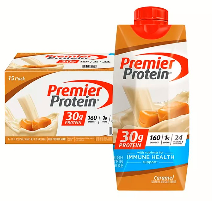 Premier Protein 30g. High Protein Shake, Caramel (11 fl. oz., 15 pk.)