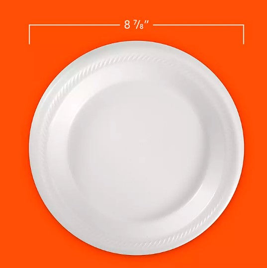 Hefty Supreme Foam Disposable Lunch Plates, 8 7/8" (250 ct.)