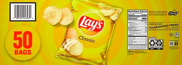Lay's Classic Potato Chips (1 oz., 50 pk.)