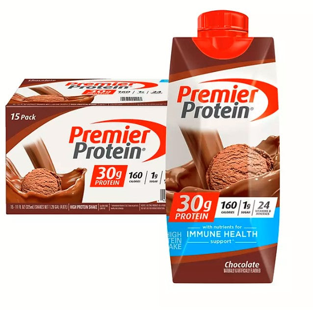 Premier Protein 30g. High Protein Shake, Chocolate (11 fl. oz., 15 pk)
