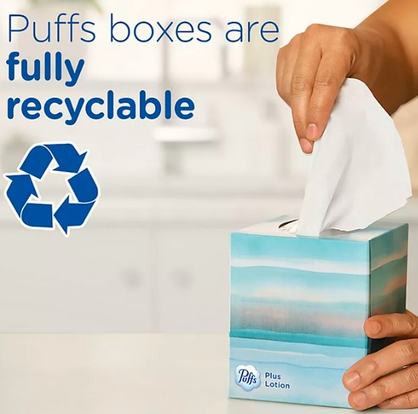 Puffs Plus Lotion Facial Tissues (72 tissues cube, 12 mega cubes)